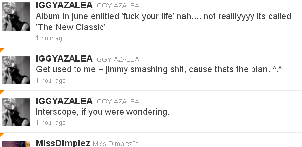 ioggy azalea tweets interscope deal