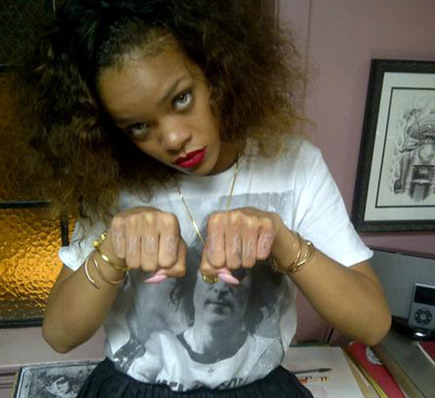 rihanna thug life tattoo Rihannas New Tattoo ThugLife