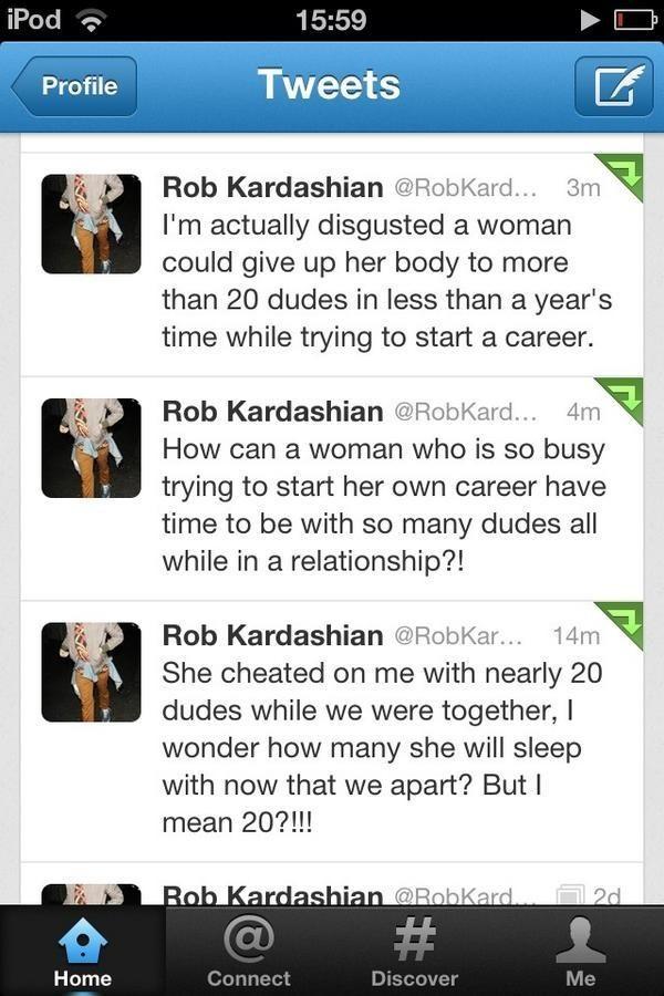 rob kardashian rita ora tweets